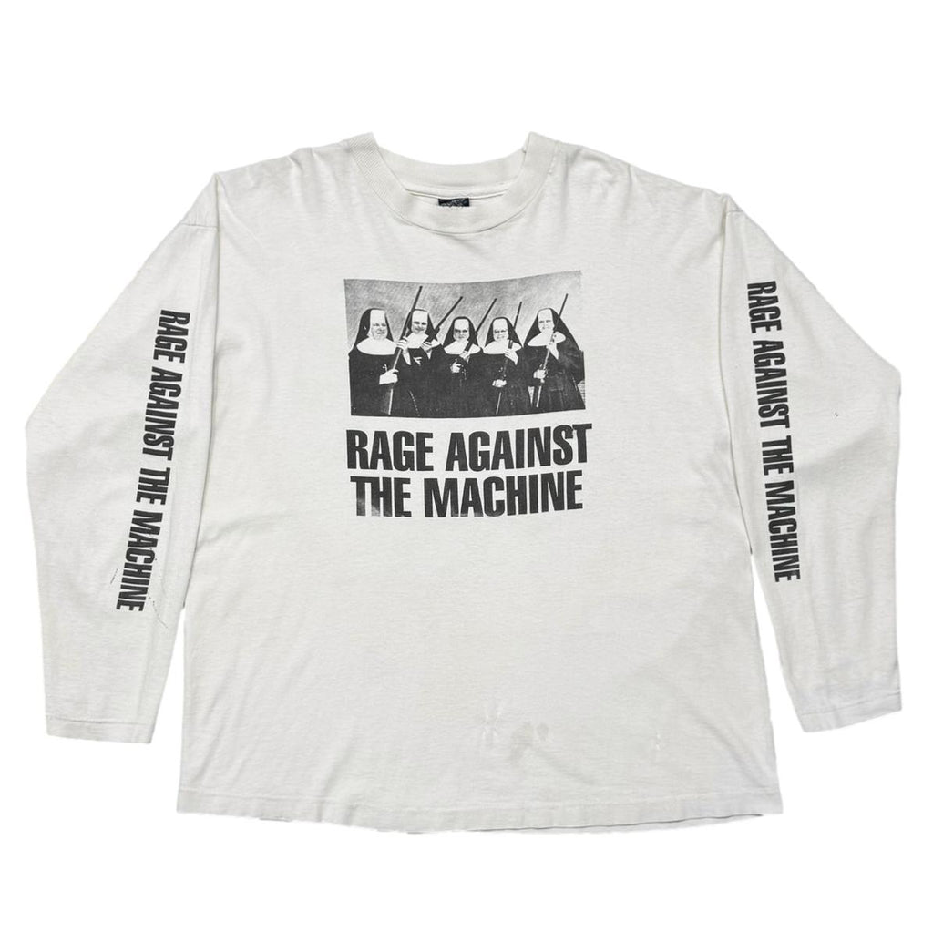 RAGE AGAINST THE MACHINE NUNS AND GUNS LS WHITE SCREEN STARS XL 3571