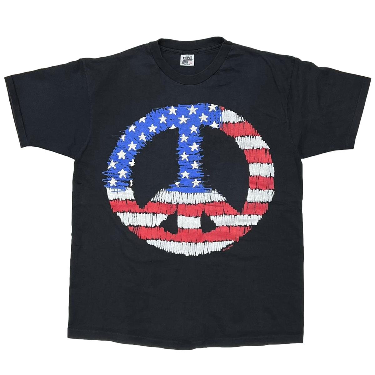 WILD OATS AMERICAN FLAG COLOR PEACE MARK ANVIL XL 1367