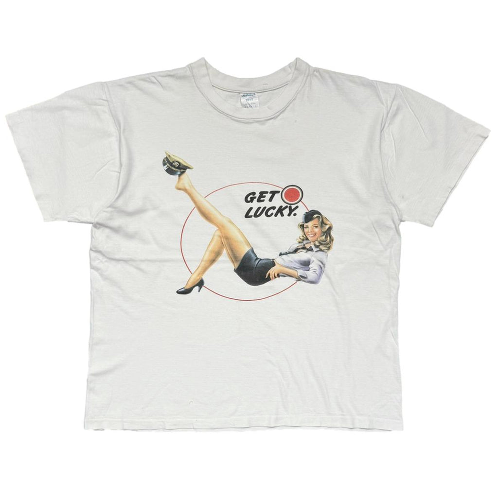 LUCKY STRIKE PIN UP GIRL GET LUCKY WHITE XXL 8446