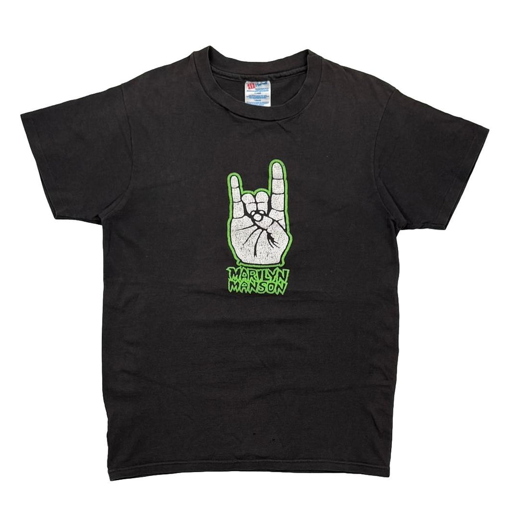 MARILYN MANSON WE HATE LOVE WE LOVE HATE RESIZE HANES XL FITS SMALL 0176