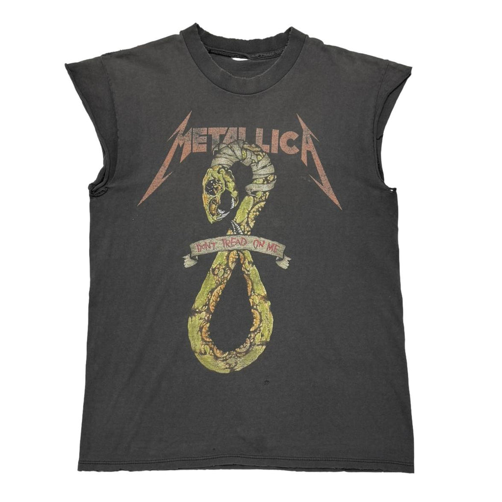 METALLICA PUSHEAD DON'T TREAD ON ME SLEEVELESS FITS LARGE 1235
