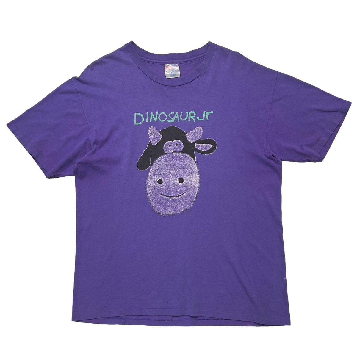 DINOSAUR Jr COW AND GIRILLA PURPLE HANES LARGE 9919