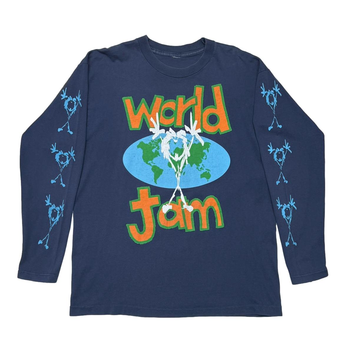 PEARL JAM WORLD JAM HELTER SKELTER MERCHANDISING LS NAVY FITS XL 8327