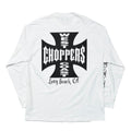 WEST COAST CHOPPERS IRON CROSS LS WHITE XL 8560