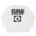 PUBLIC ENEMY TARGET LOGO BOOTLEG LS WHITE XXL FITS XL 0204