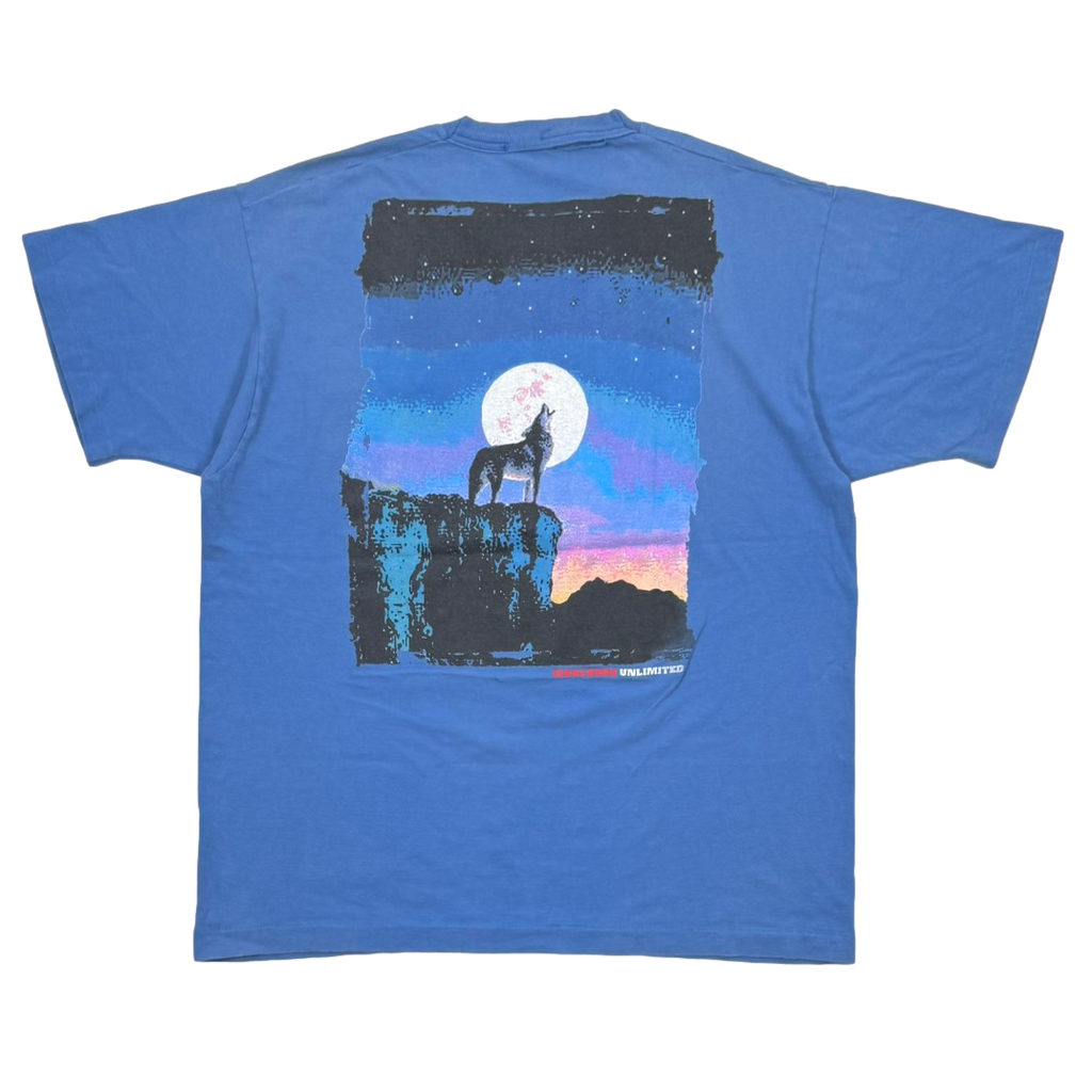 Marlboro UNLIMITED BLUE COYOTE POCKET TEE FITS XL 1162