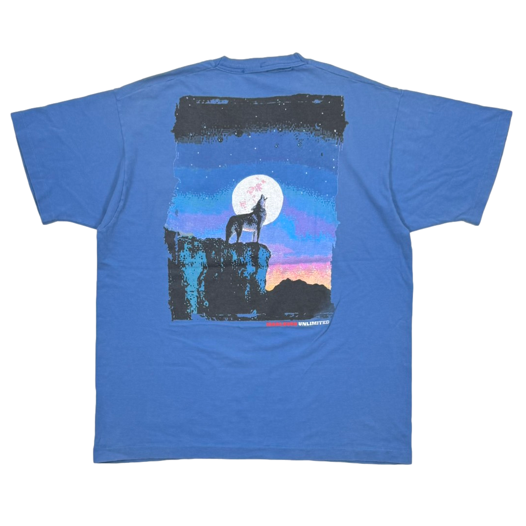 Marlboro UNLIMITED BLUE COYOTE POCKET TEE FITS XL 1162