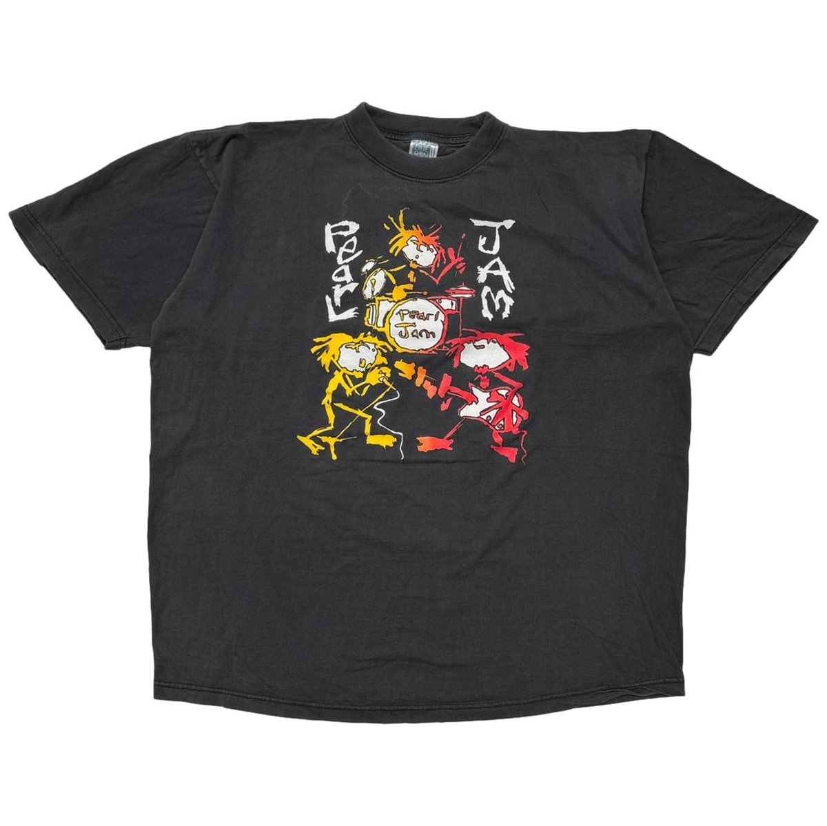 PEARL JAM ALIVE MEMBER GRADATION ILLUSTRATION BOOTLEG BLUE RAIN XL 5091