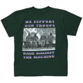 RAGE AGAINST THE MACHINE WE SUPPORT OUR TROOPS GREEN TULTEX LARGE 9334
