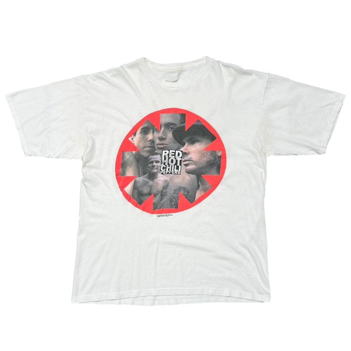 RED HOT CHILI PEPPERS 1992 ORANGE CIRCLE MEMBER WHITE EURO XL 3931