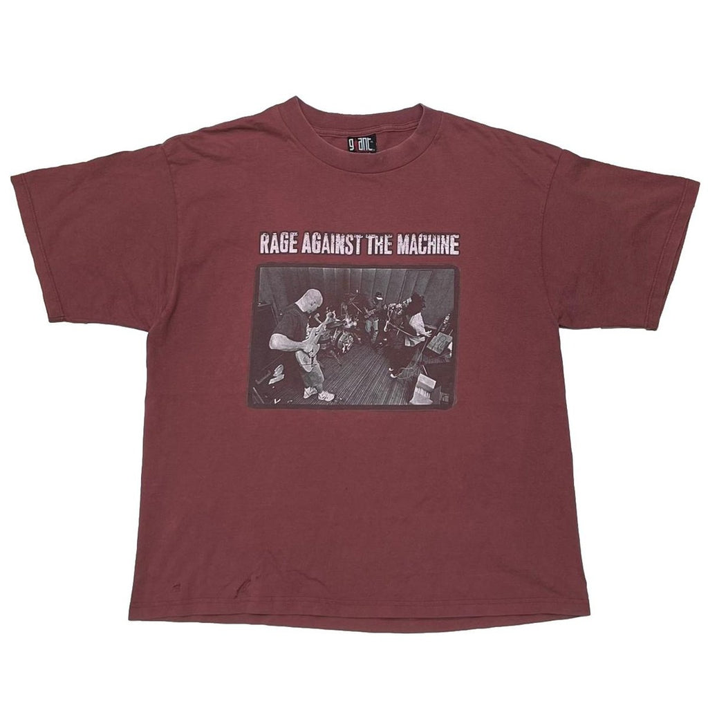 RAGE AGAINST THE MACHINE 1997 NORTH AMERICAN TOUR BURGUNDY GIANT BY TULTEX XL 3861