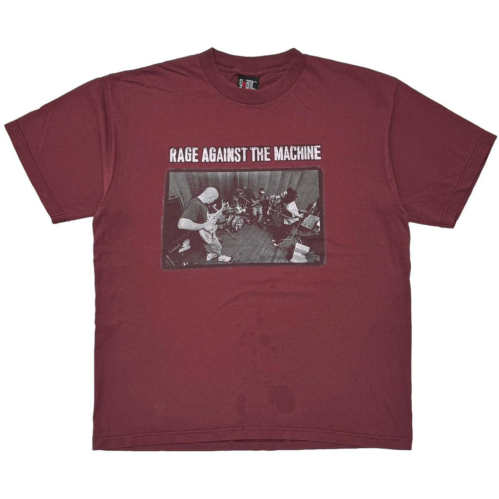 RAGE AGAINST THE MACHINE 1997 NORTH AMERICAN TOUR MEMBER PORTRAIT BURGUNDY GIANT XL 9987