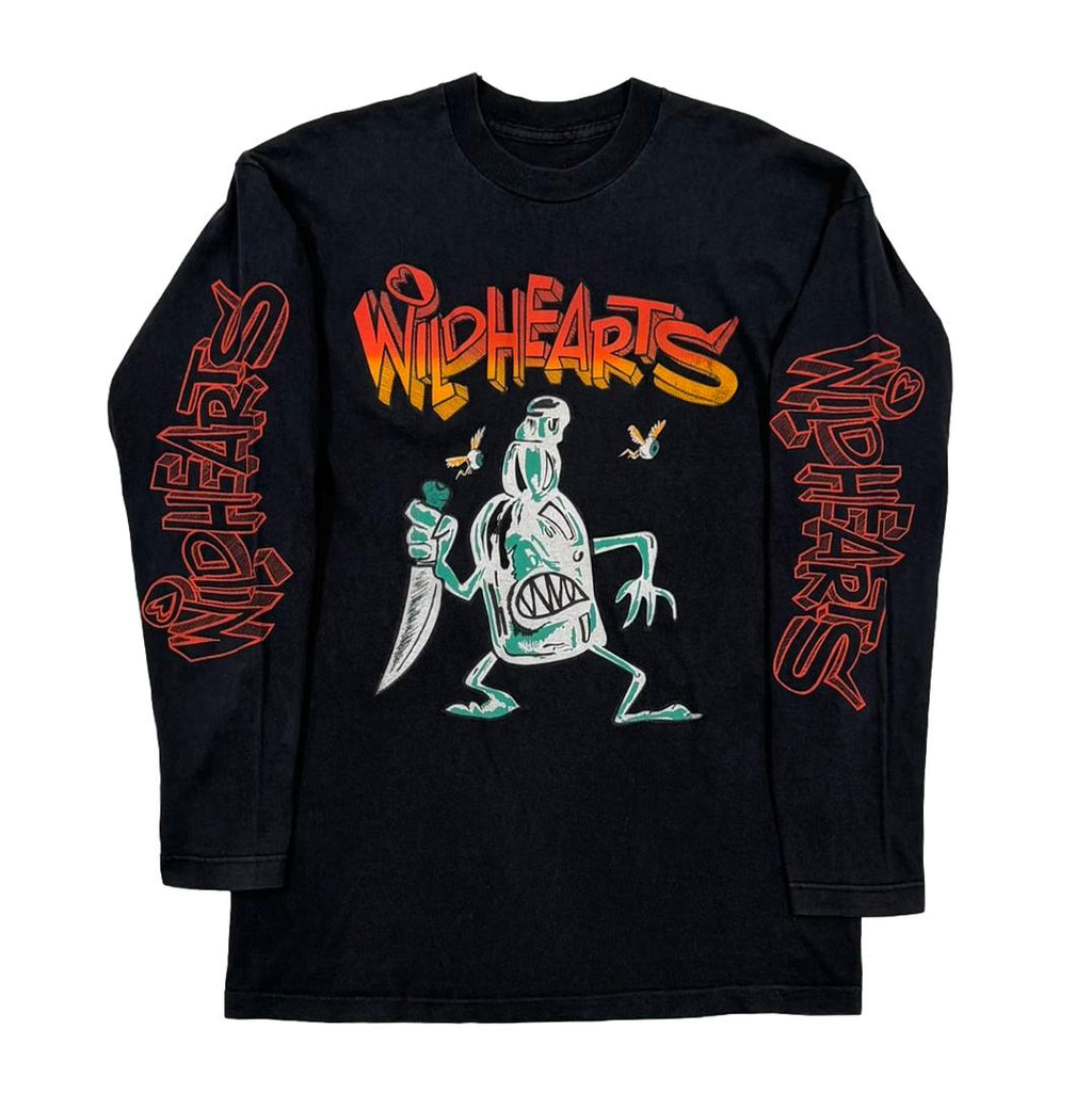 THE WILDHEARTS DOUBLE SIDE CARTOON PRINT LS FITS XL 9947