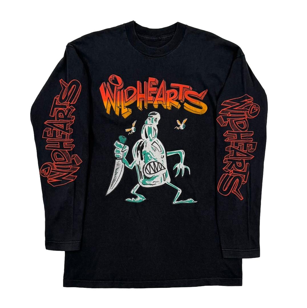 THE WILDHEARTS DOUBLE SIDE CARTOON PRINT LS FITS XL 9947