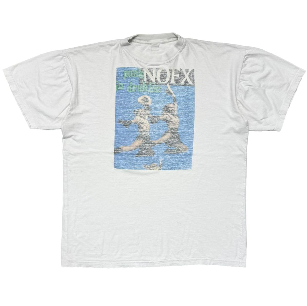 NOFX PUNK IN DRUBLIC BOOTLEG WHITE FITS XL 2701