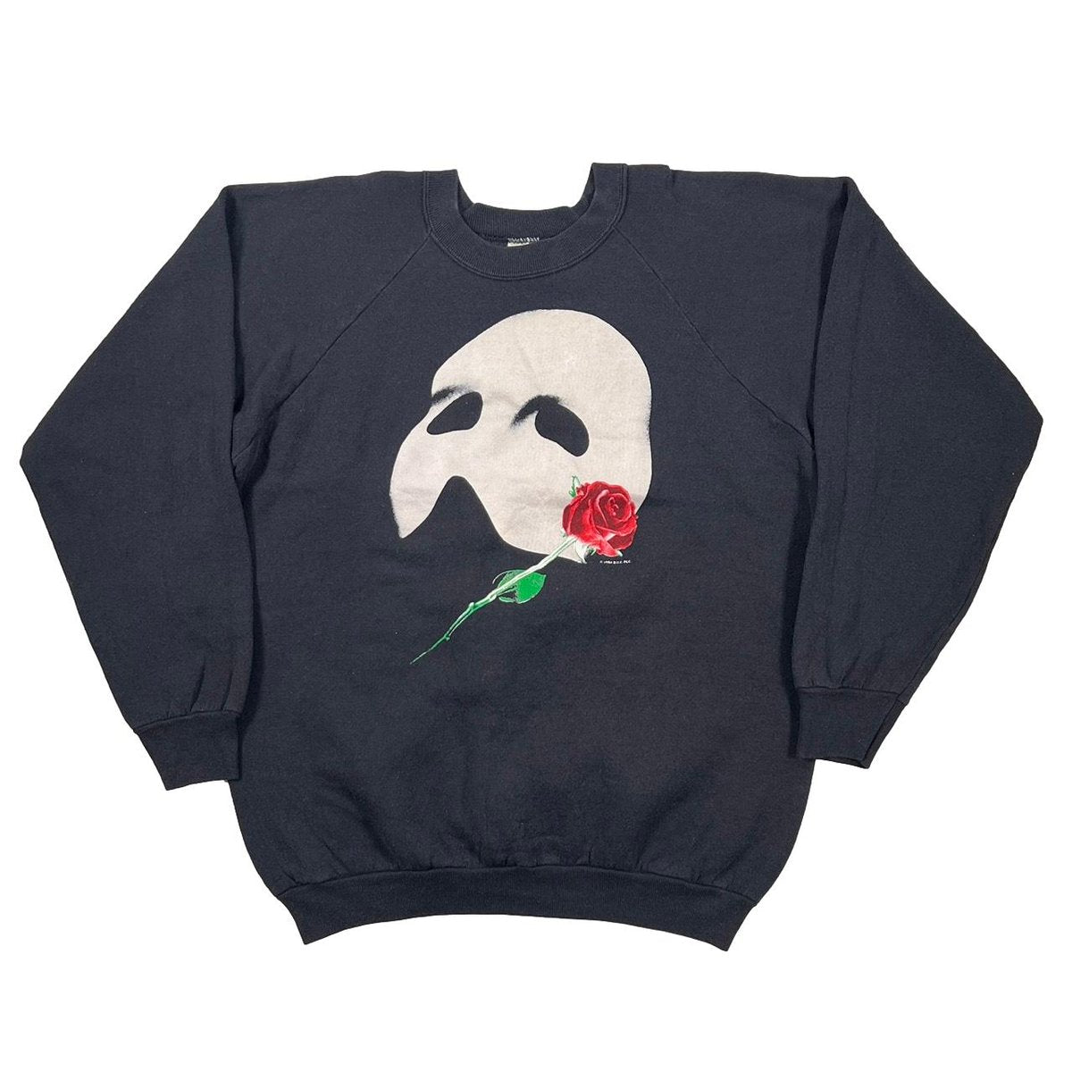 PHANTOM OF THE OPERA FRONT BIG MASK&ROSE CREWNECK SWEAT FRUIT OF THE LOOM XL 4559