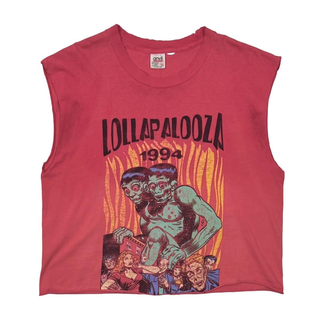 LOLLAPALOOZA 1994 SLEEVELESS RED ANVIL XL 9970