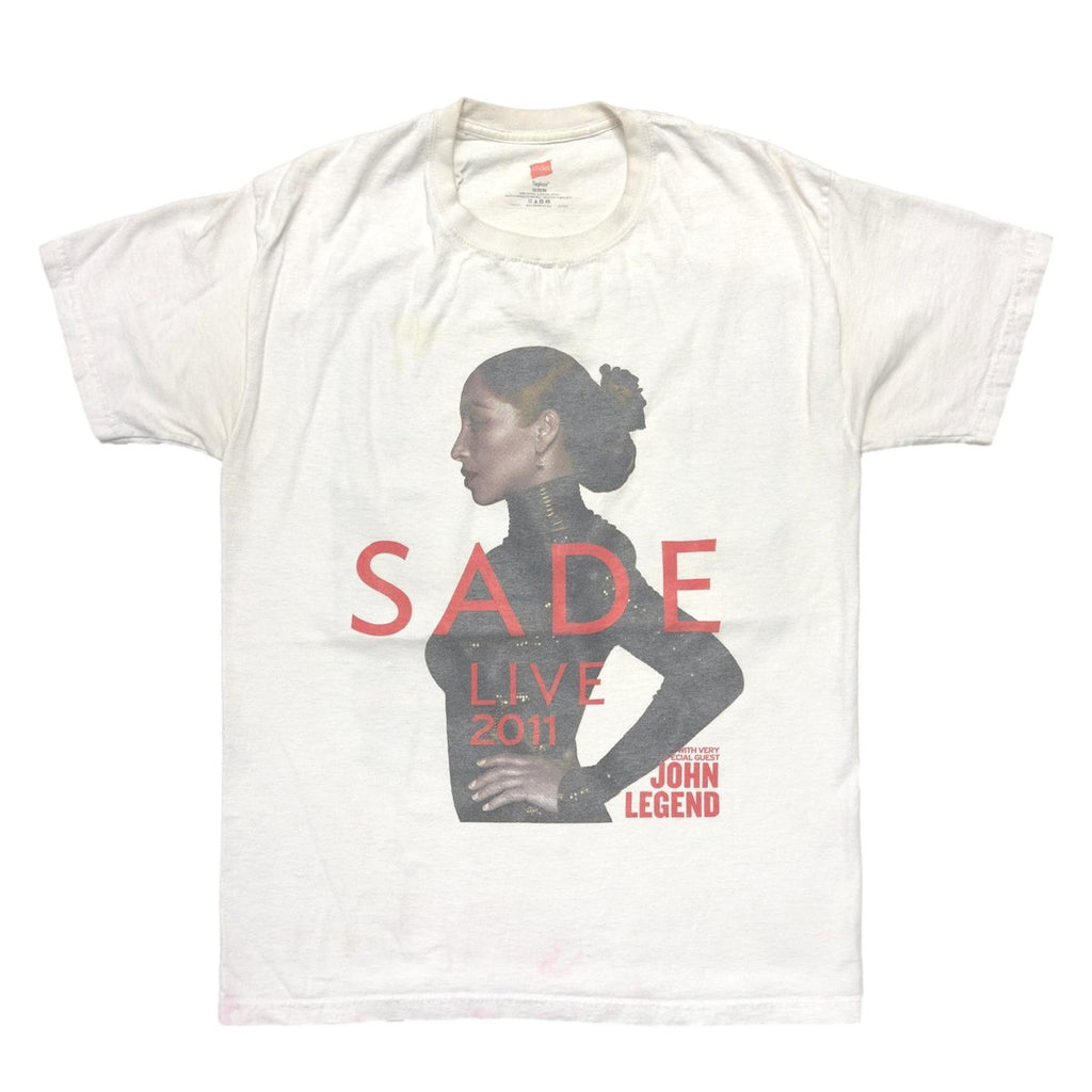 SADE LIVE IN CONCERT 2011 JOHN LEGEND WHITE HANES MEDIUM 8416