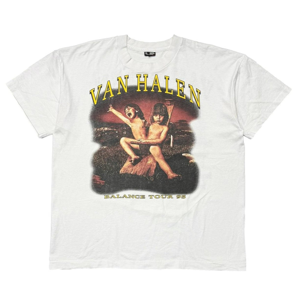 VAN HALEN BALANCE TOUR 1995 BOOTLEG WHITE XL 0891