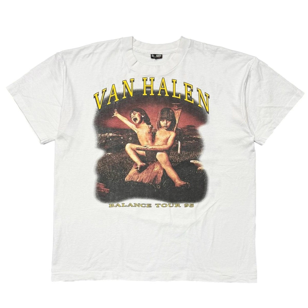 VAN HALEN BALANCE TOUR 1995 BOOTLEG WHITE XL 0891