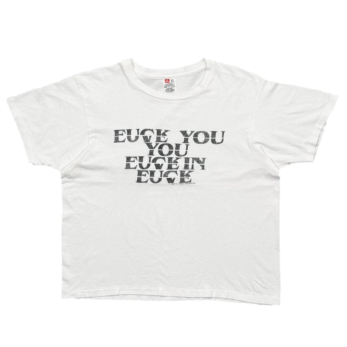 greatLAnd fuck love shirt / new vintage HANES MEDIUM 6039