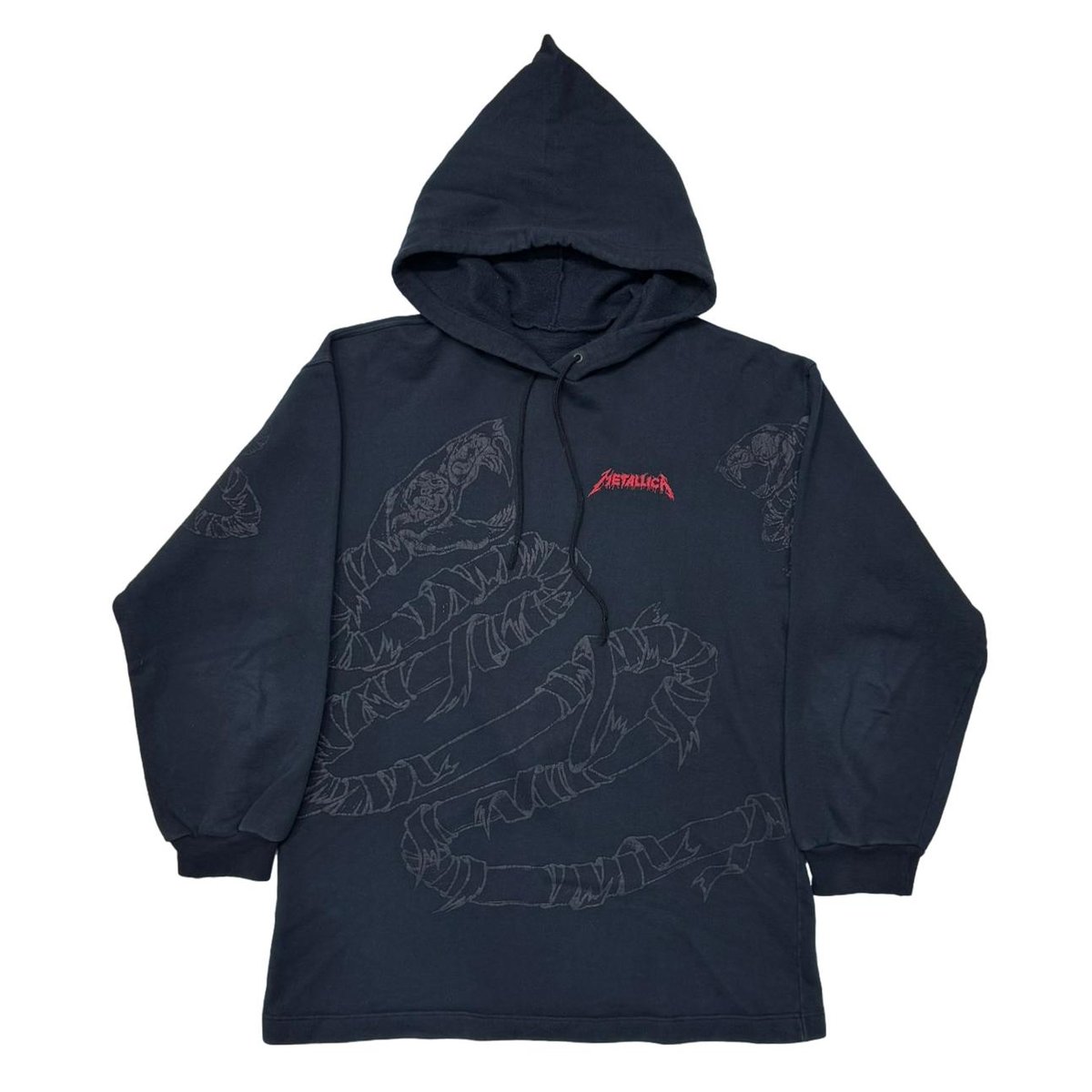 METALLICA SNAKE 3D PRINT SWEAT HOODIE FITS XL 3838