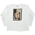 JOE GESHICK BEAR SPIRIT ART LS WHITE ONEITA XL 0336