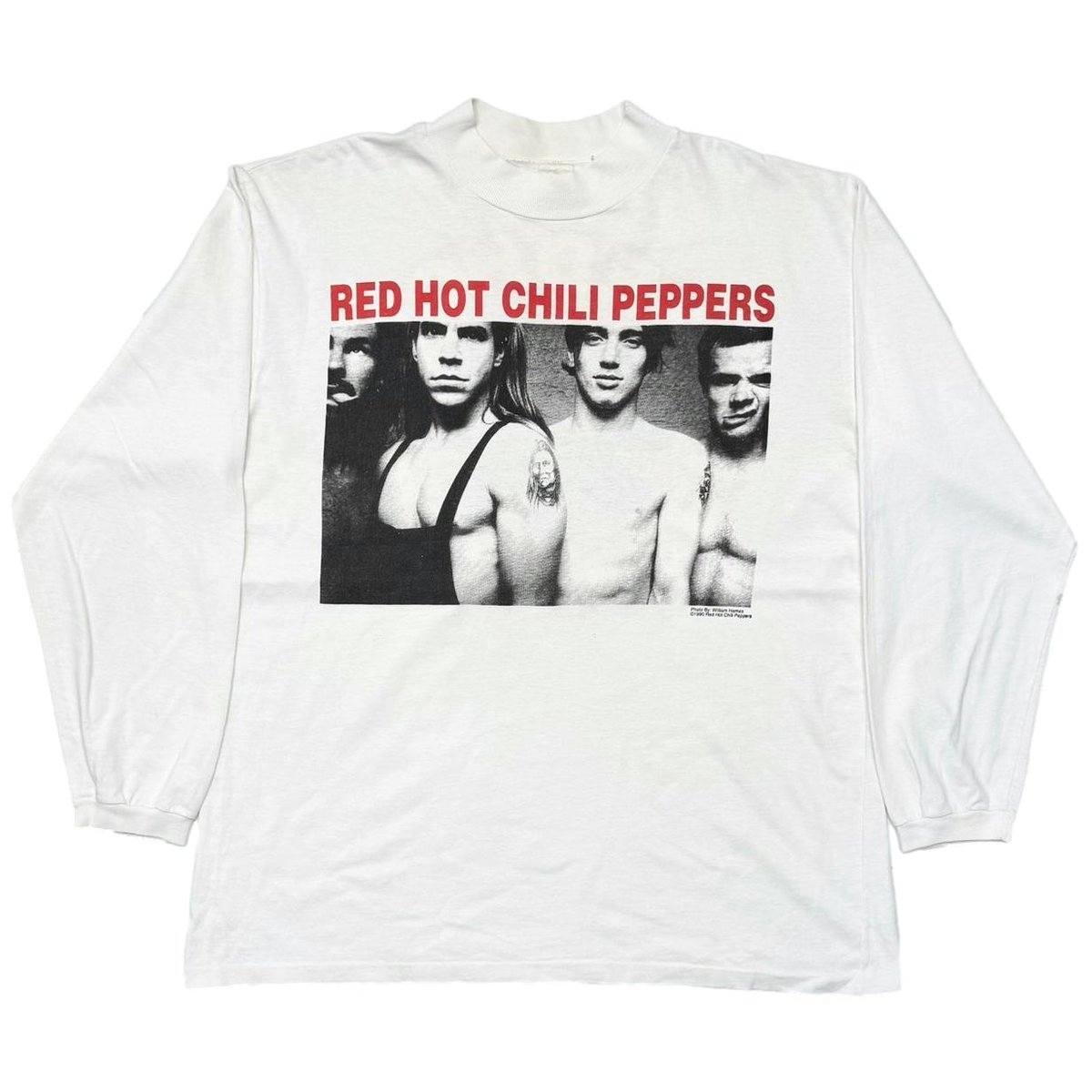 RED HOT CHILI PEPPERS WILLIAM HAMES MEMBER PORTRAIT LS WHITE TOP HEAVY XL 7778