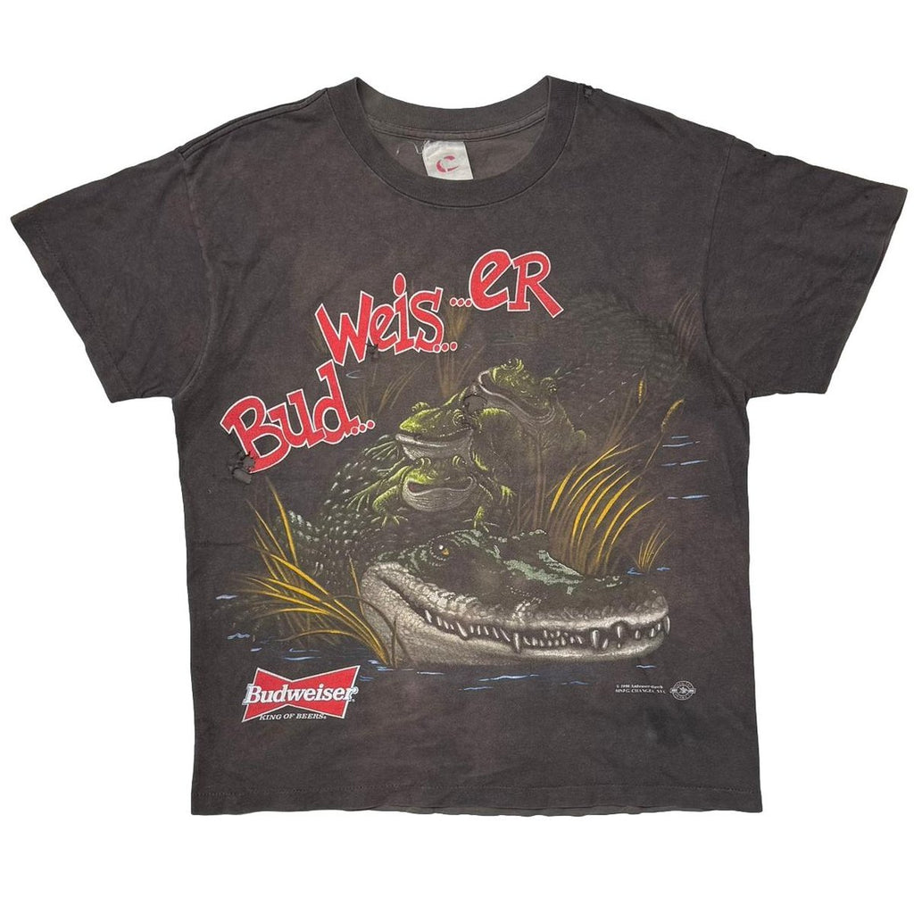 Budweiser 1996 FROGS & CROCODILE FADED BLACK LARGE 5219