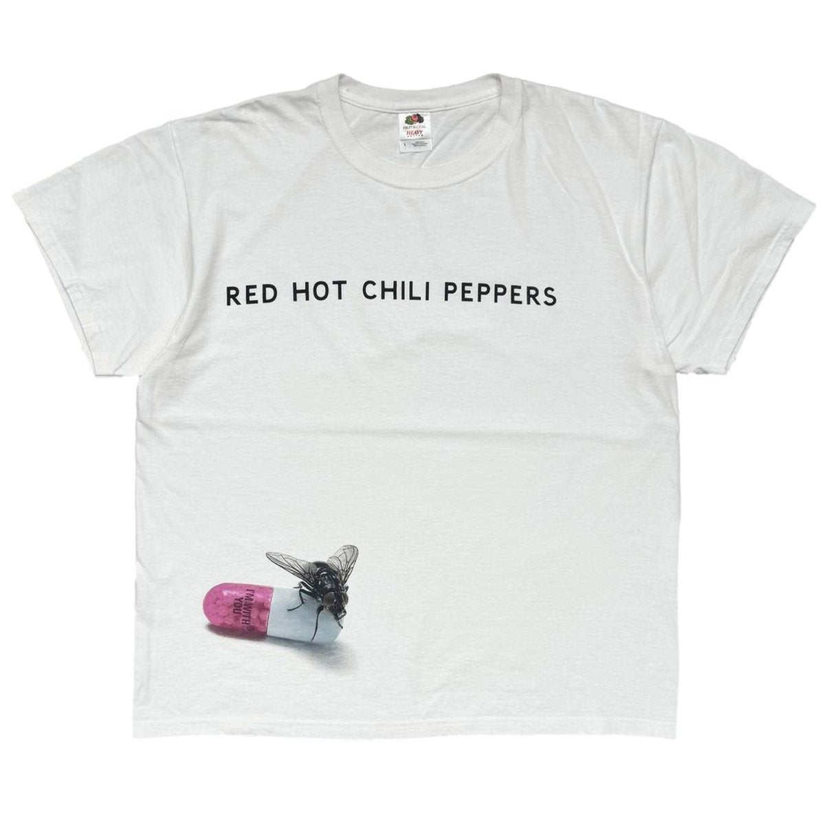RED HOT CHILI PEPPERS I'M WITH YOU WHITE FRUIT OF THE LOOM LARGE 2484
