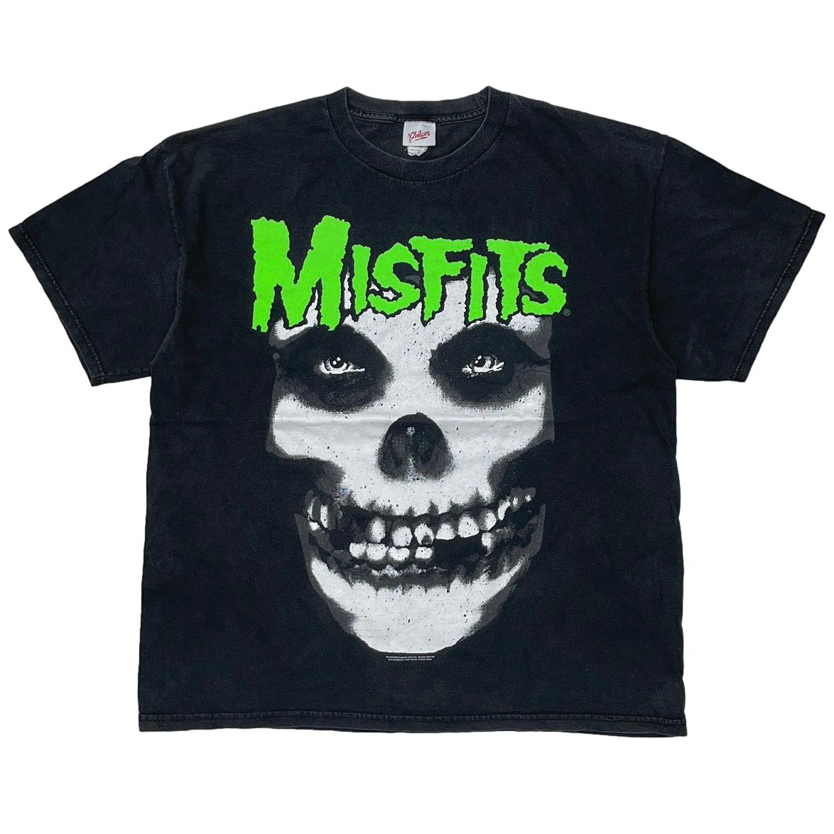 MISFITS Y2K 2006 GREEN HUGE SKULL XL 8227