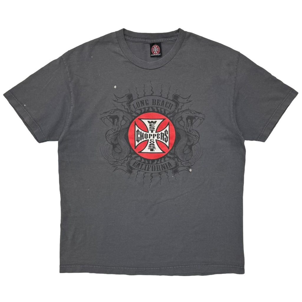 WEST COAST CHOPPERS 	CIRCLE SNAKE LOGO CHACOAL FITS XL 3901