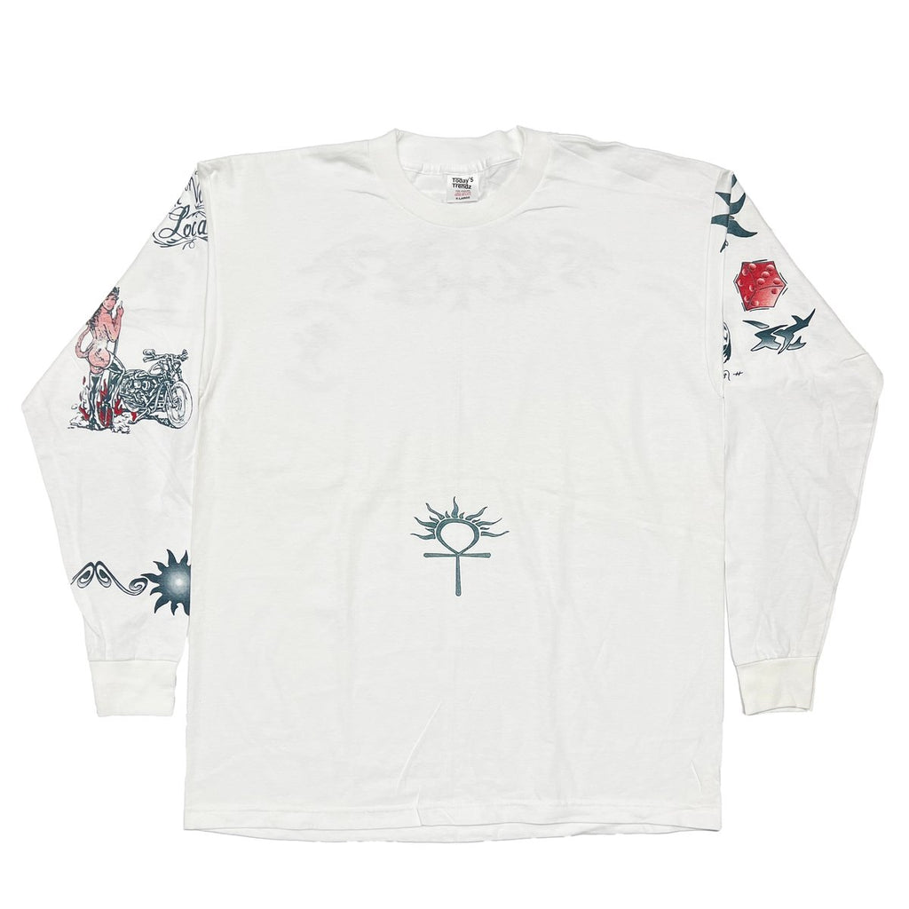 DENNIS RODMAN TATTOO LS WHITE XL