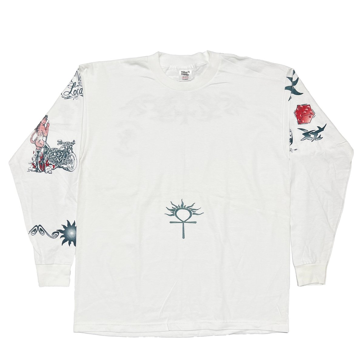 DENNIS RODMAN TATTOO LS WHITE XL