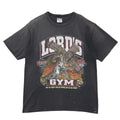 LORD'S GYM NO SWEAT NOT BY MIGHT NOR BY POWER BLACK SOFTEE LARGE 0969