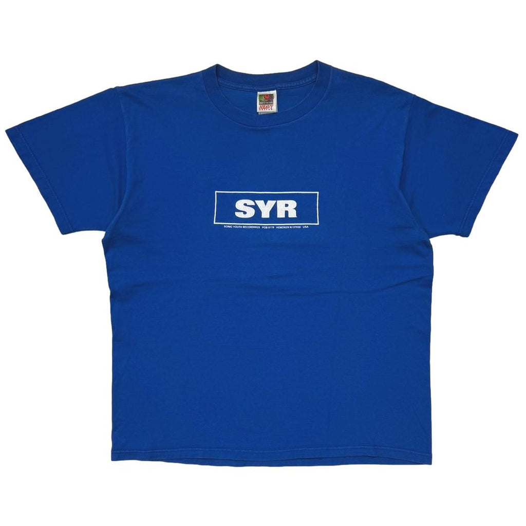 SONIC YOUTH SYR BACK CIRCLE ARABIC BLUE FRUIT OF THE LOOM LARGE 4824