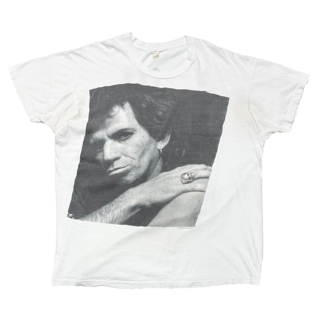 KEITH RICHARD 1988 TOUR WHITE SCREN STARS XXXL 3338