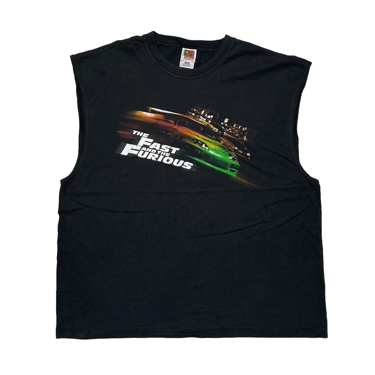 THE FAST AND THE FURIOUS 2001 MOVIE PROMO SLEEVE LESS FRUIT OF THE LOOM XL 9140