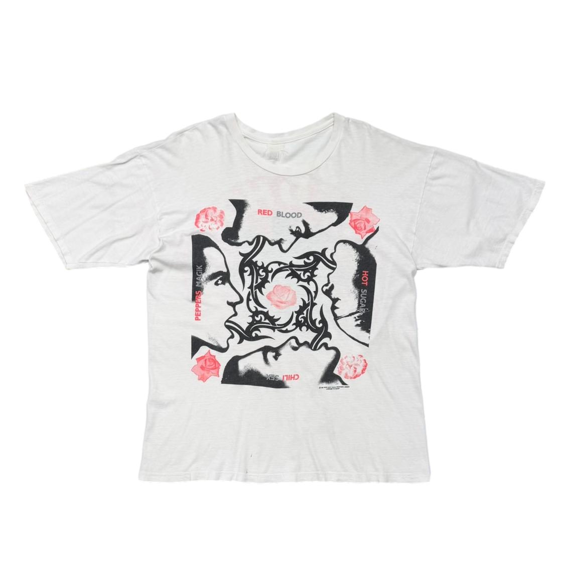 RED HOT CHILI PEPPERS BLOOD SUGAR SEX MAGIK WHITE FITS XL 1333