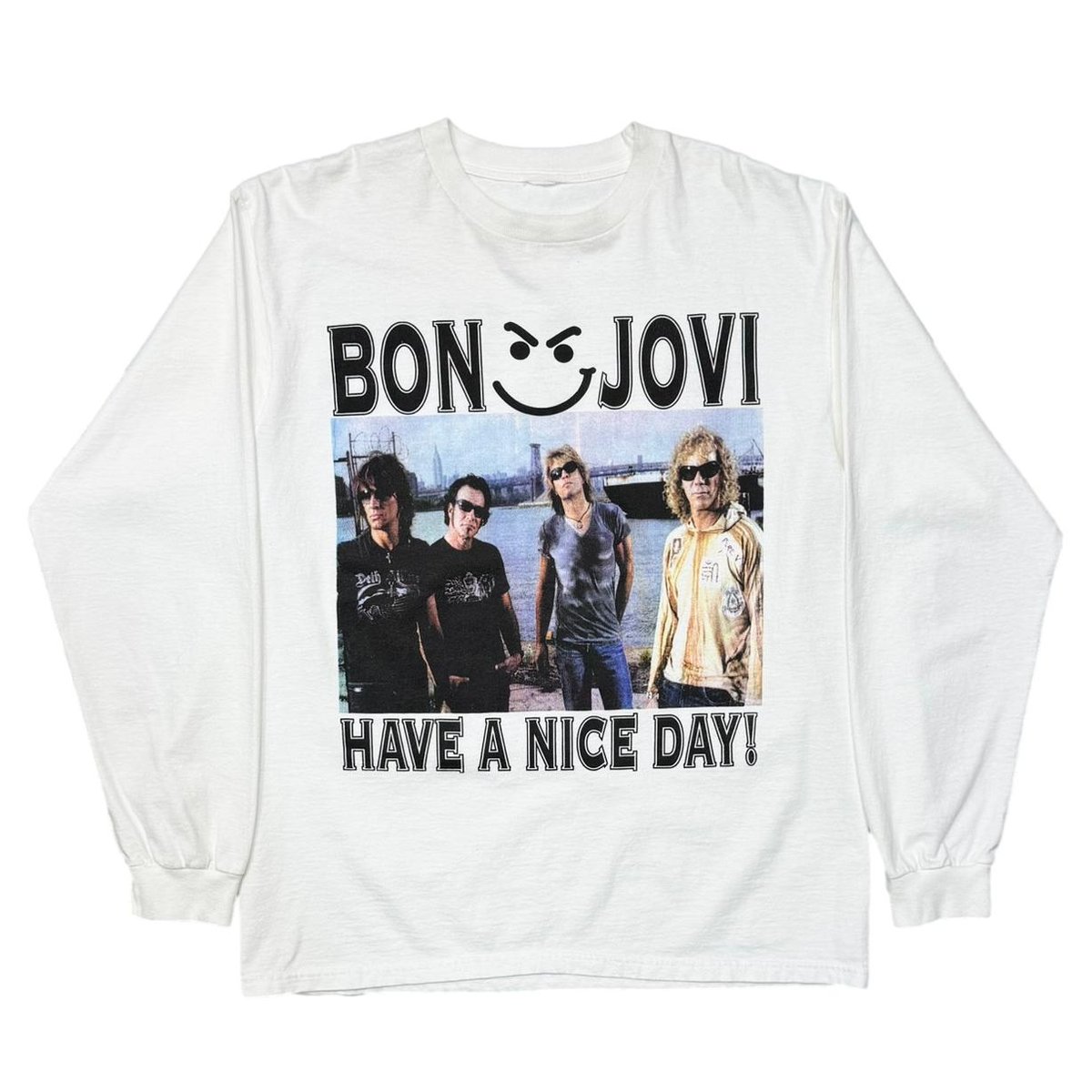 BON JOVI HAVE A NICE DAY! LS  WHITE FITS XL 6805