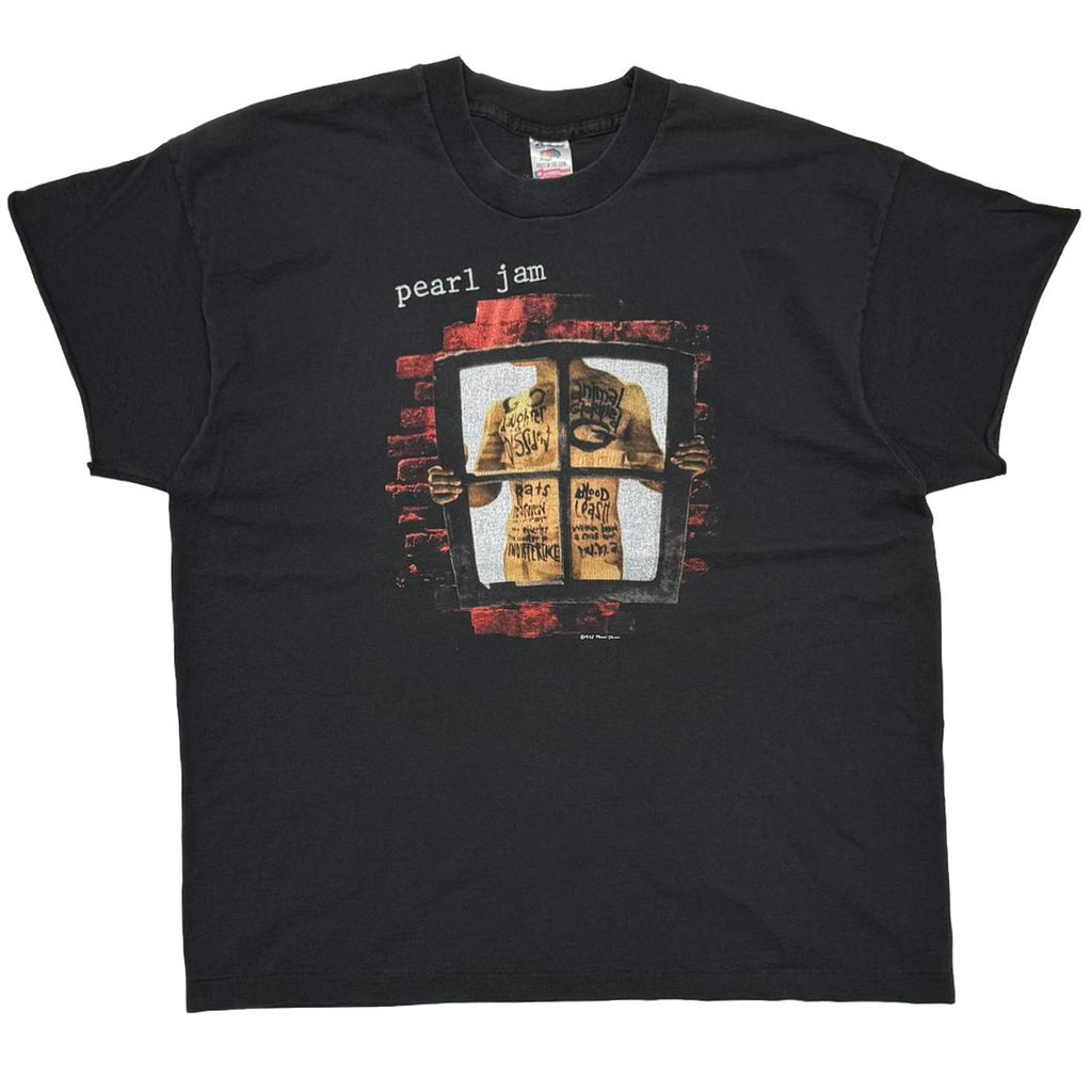 PEARL JAM WINDOW PAIN BLACK FRUIT OF THE LOOM XL 0939