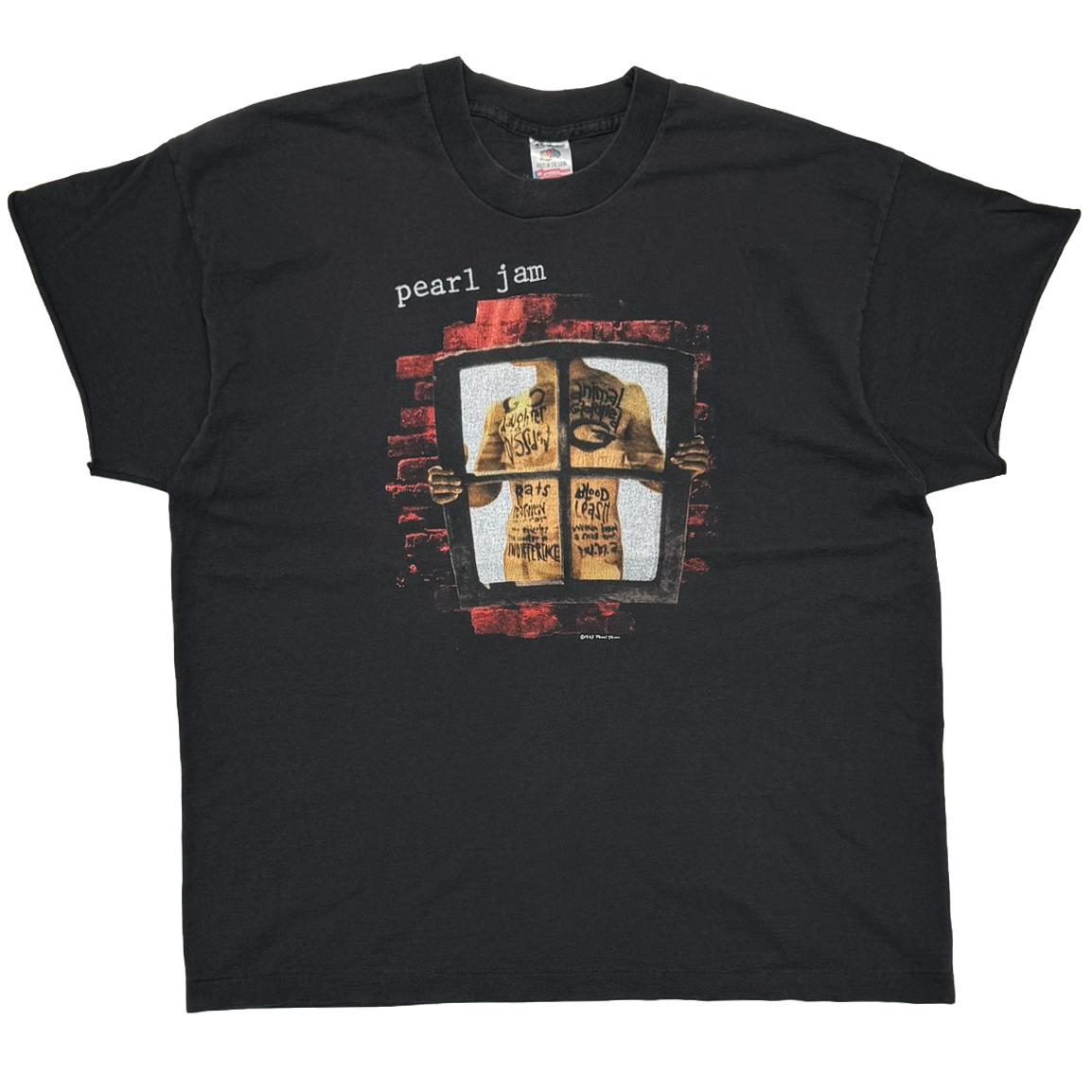 PEARL JAM WINDOW PAIN BLACK FRUIT OF THE LOOM XL 0939