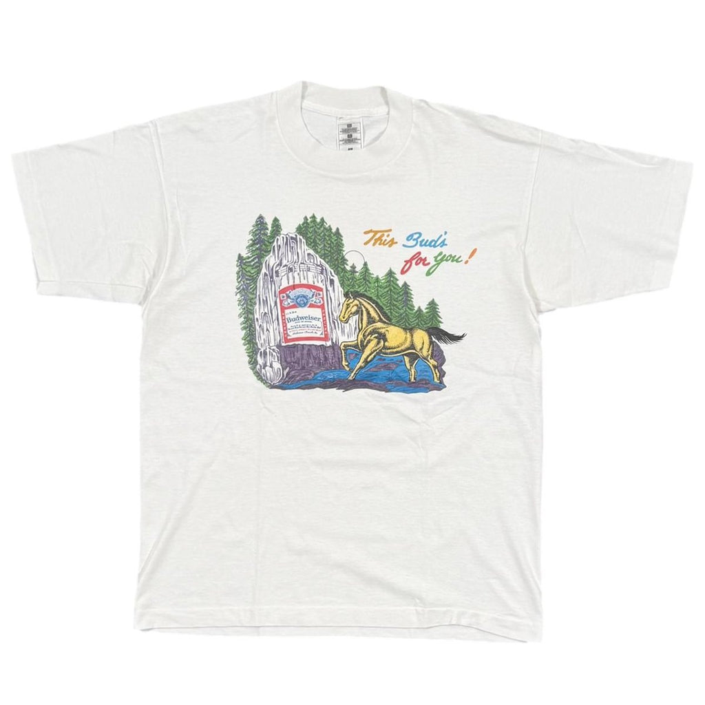 Budweiser This Bud's for you! HORSE WHITE XL 1018