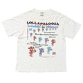 LOLLAPALOOZA FESTIVAL 92' RED HOT CHILI PEPPERS SOUNDGARDEN MINISTRY WHITE LARGE 4527