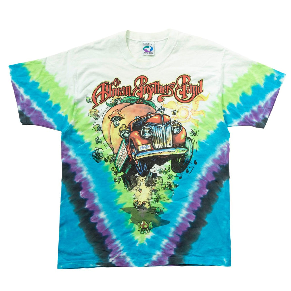 THE ALLMAN BROTHERS BAND TIE DYE LIQUID BLUE LARGE 1368