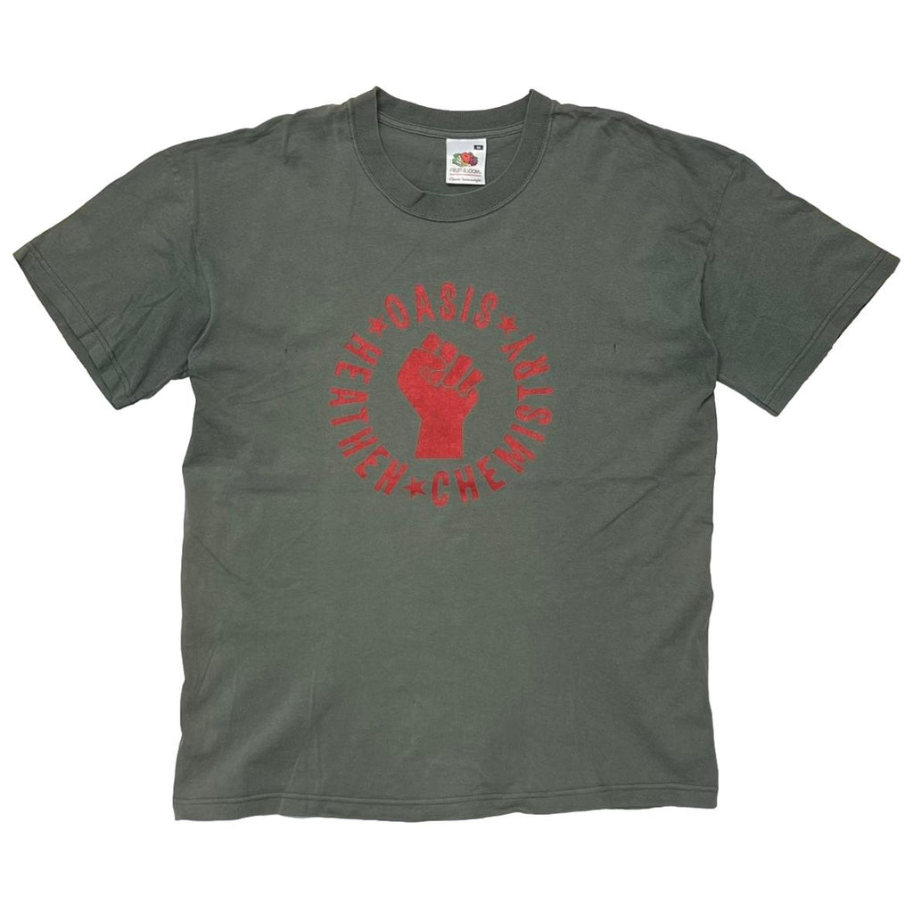 oasis HEATHEN CHEMISTRY KHAKI FRUIT OF THE LOOM MEDIUM 7061