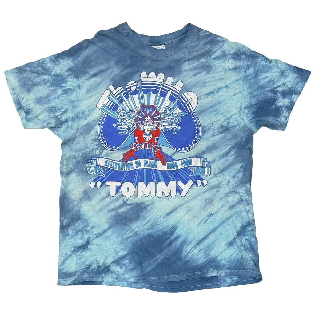 THE WHO 1989 TOMMY CELEBRATING 25 YEARS TIE DYE Hanes XL 8170