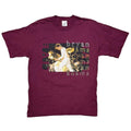 Bryan Adams LIVE TOUR BURGUNDY SCREEN STARS LARGE 8879