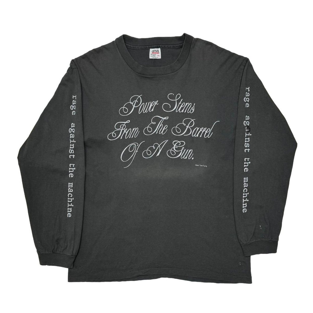 RAGE AGAINST THE MACHINE 毛沢東 POWER STEMS FROM THE BARREL OF A GUN LS ANVIL XL 1726
