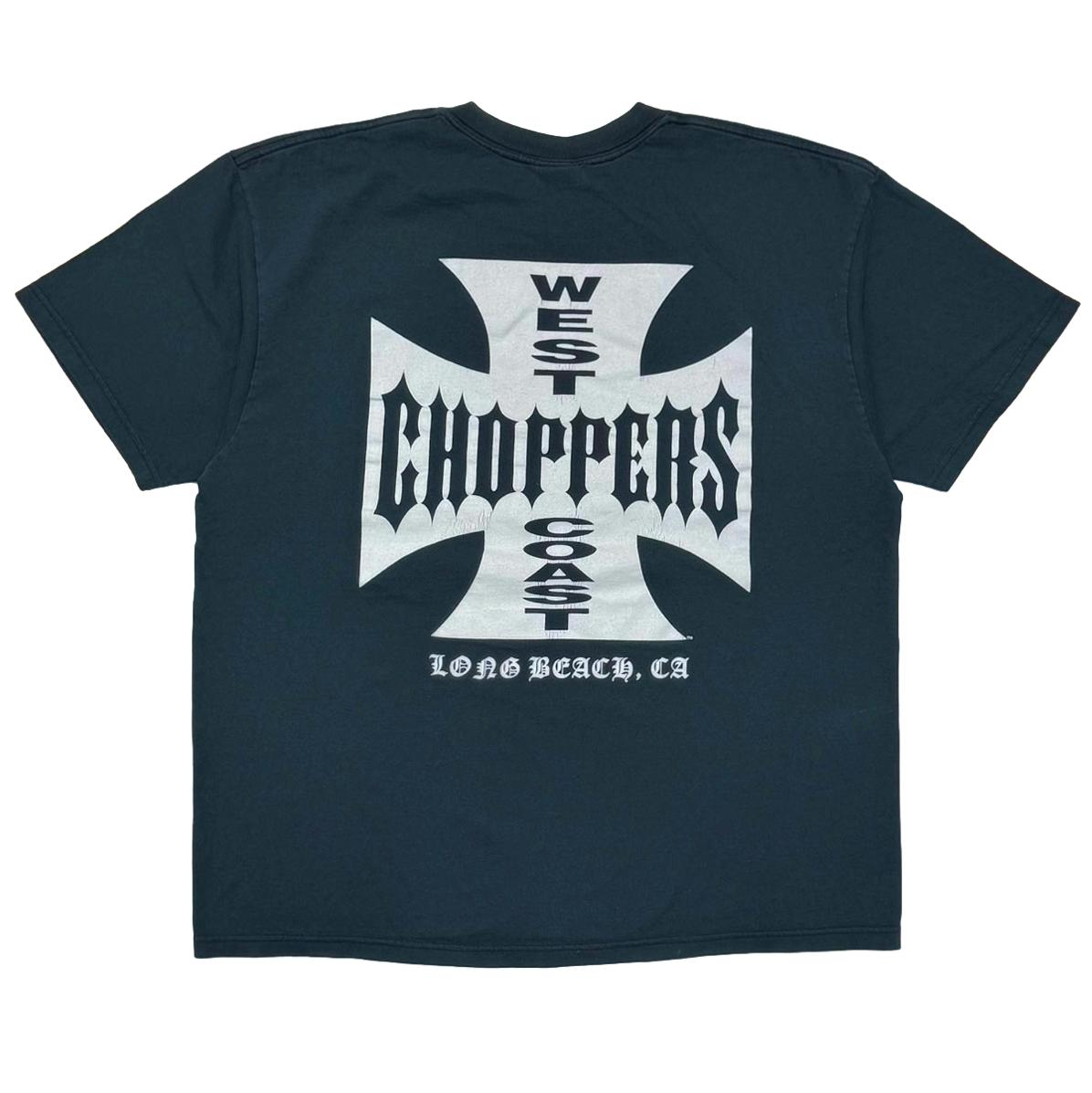 WEST COAST CHOPPERS IRON CORSS LONG BEACH CA SS BLACK XL 6707